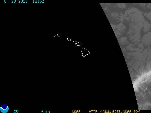 GOES West Hawaii IR image