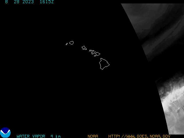 GOES West Hawaii WV image